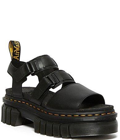 Ricki Nappa Lux Leather 3-Strap Platform Sandals Product Image