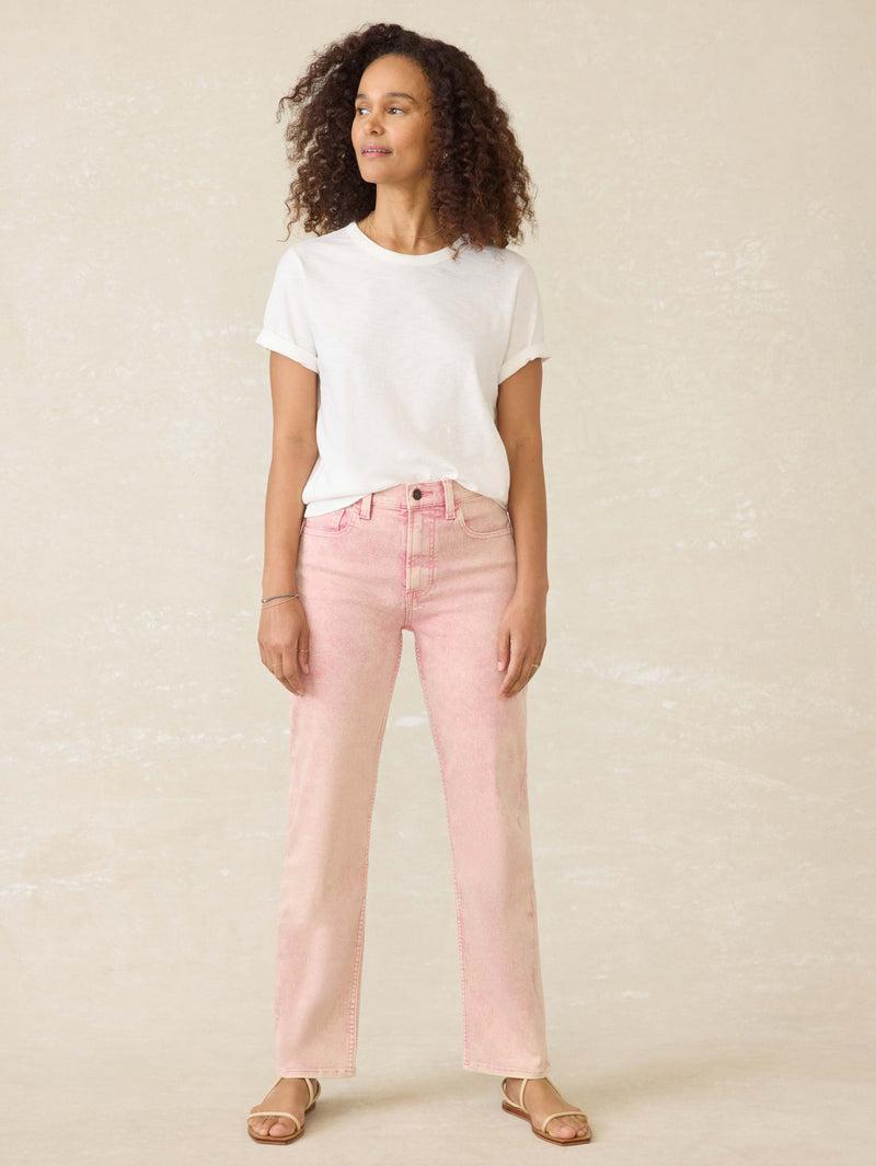 Sunwashed Regenerative Cotton Essential Tee - White Product Image