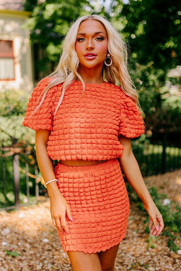 Stunning Vibes Crop Top In Orange Product Image