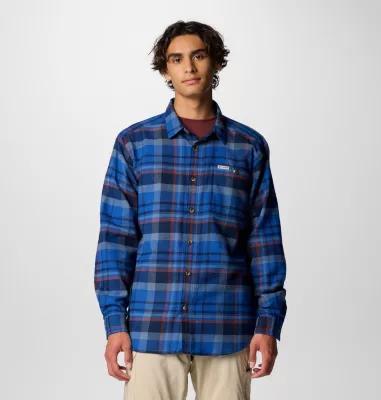 Men's Columbia Pitchstone™ Heavyweight Flannel Shirt, Size: XXL, Delta Product Image