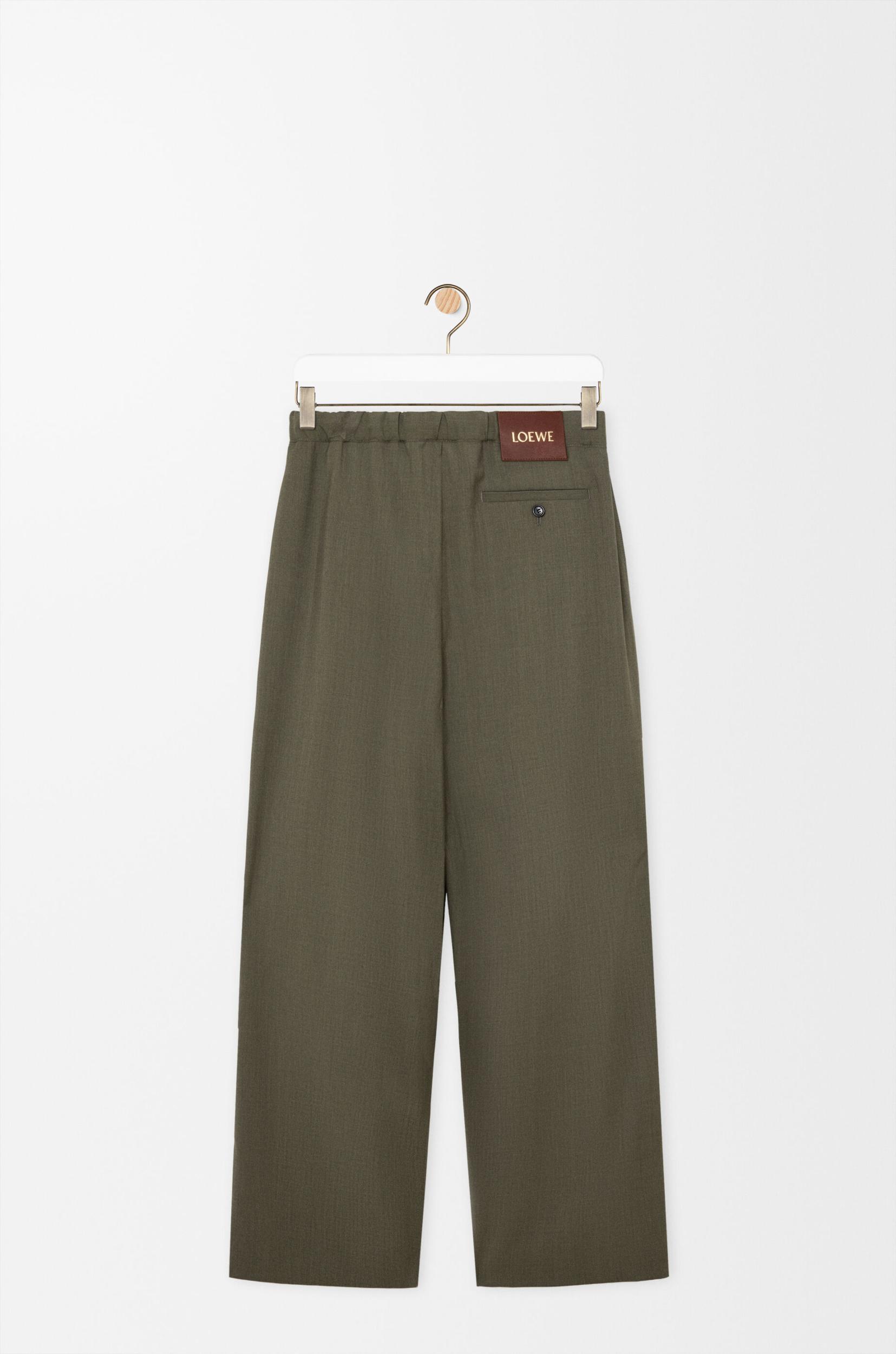 Drawstring trousers in wool Product Image