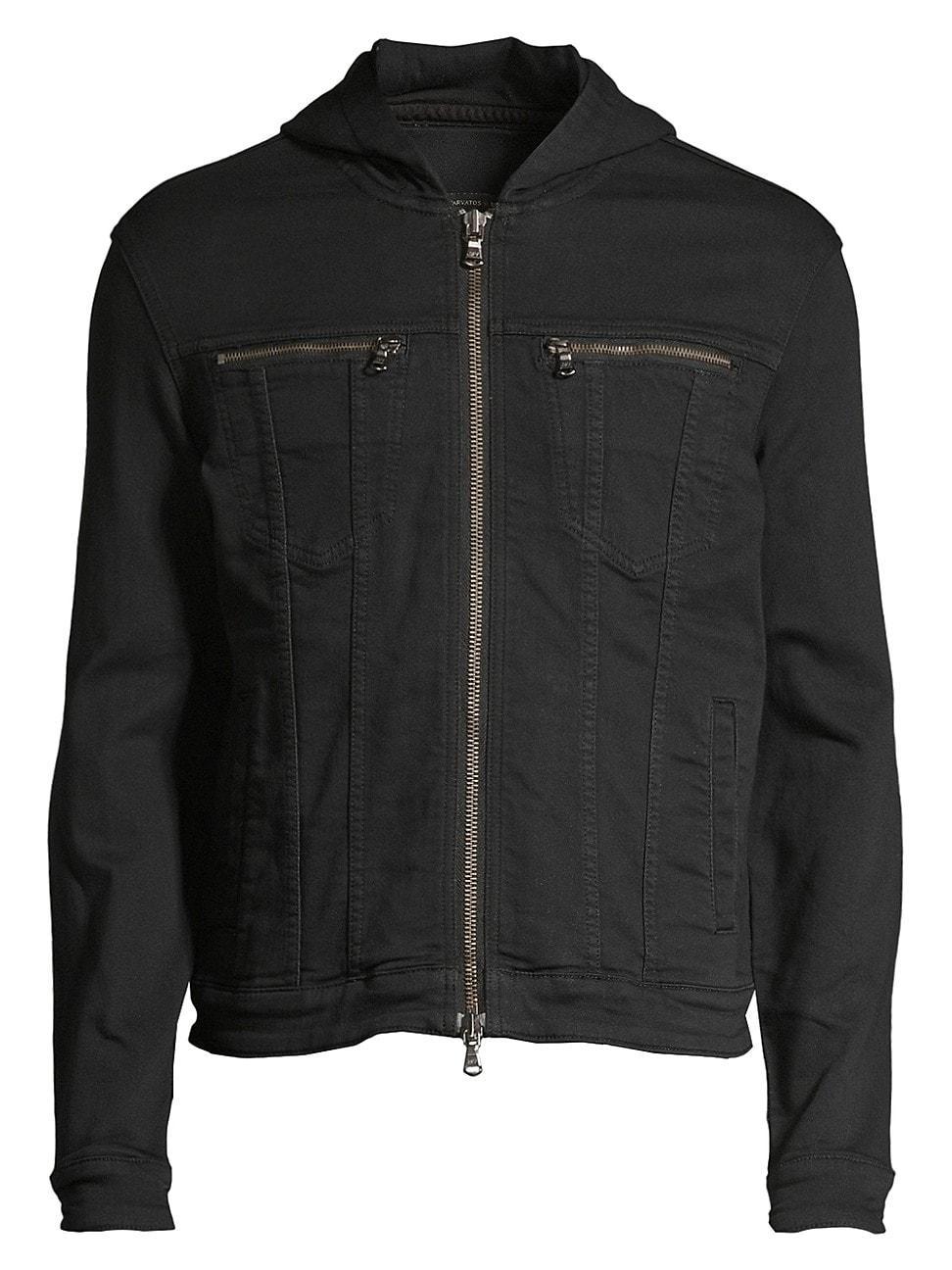 John Varvatos Star Usa Hooded Zip-Front Knit Jacket Product Image