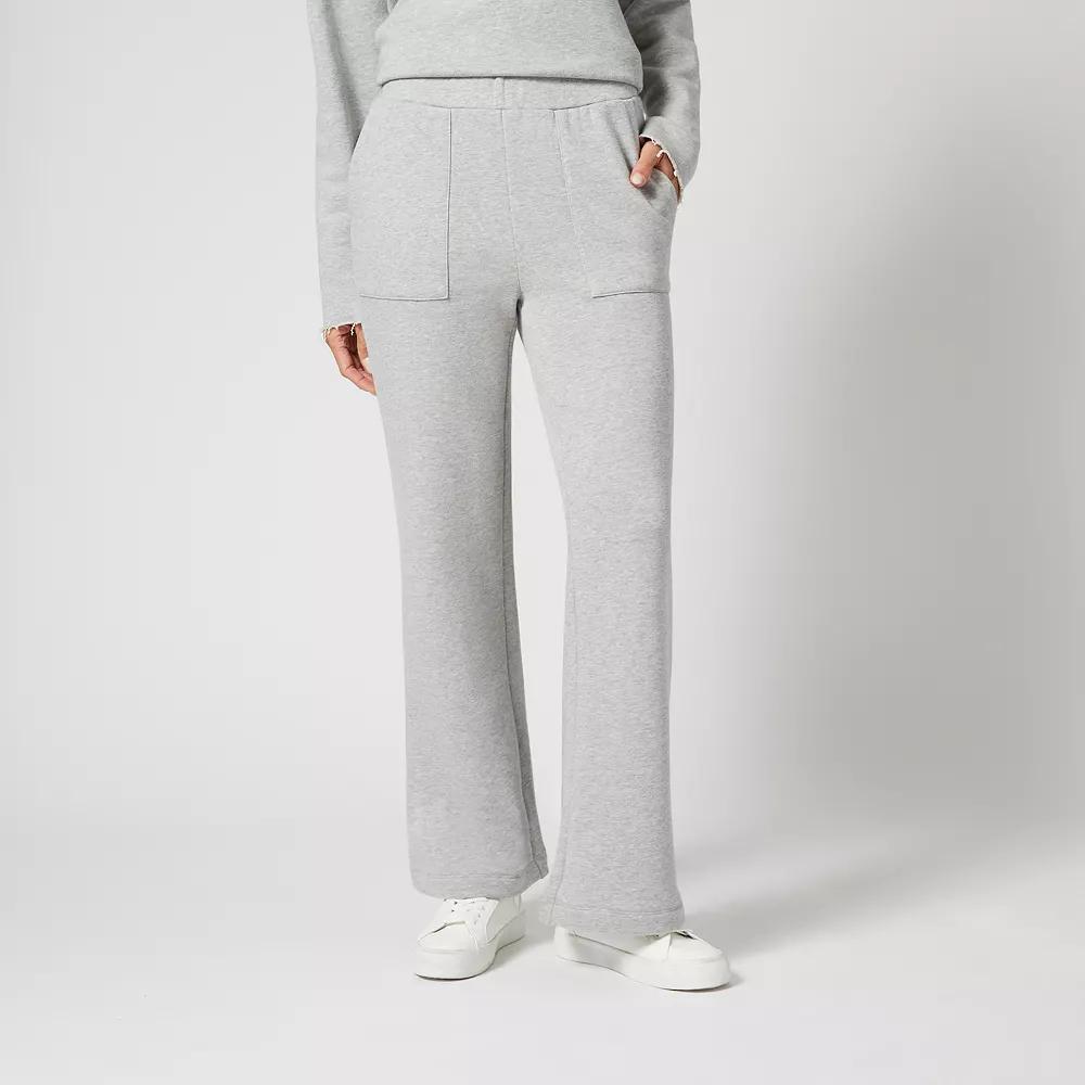 Womens Grey & Gray Relaxed Leg Pull On Pants, Women's, Size: Medium, Grey Grey Product Image