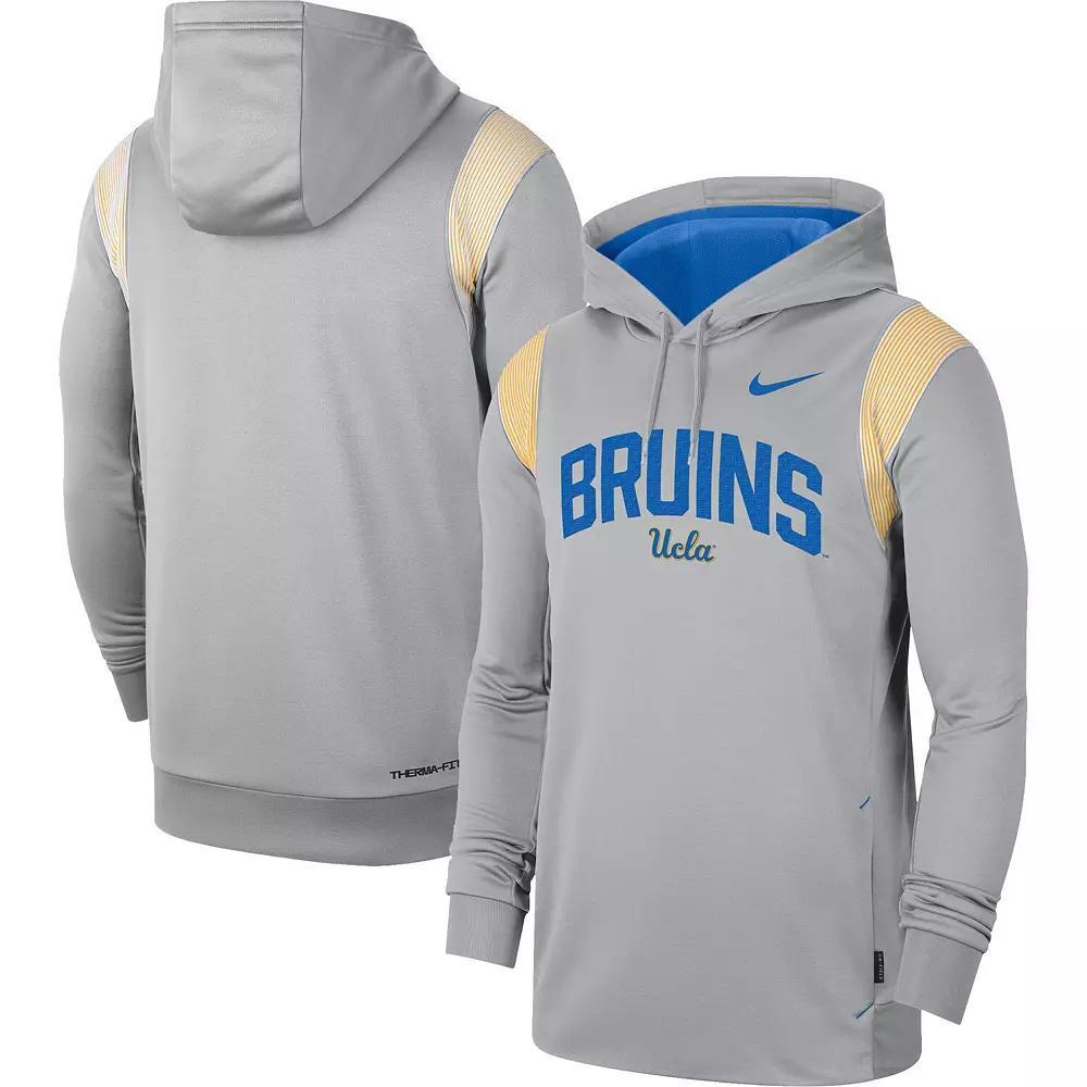 Men's Nike Gray UCLA Bruins 2022 Game Day Sideline Performance Pullover Hoodie, Size: Large, Grey Product Image