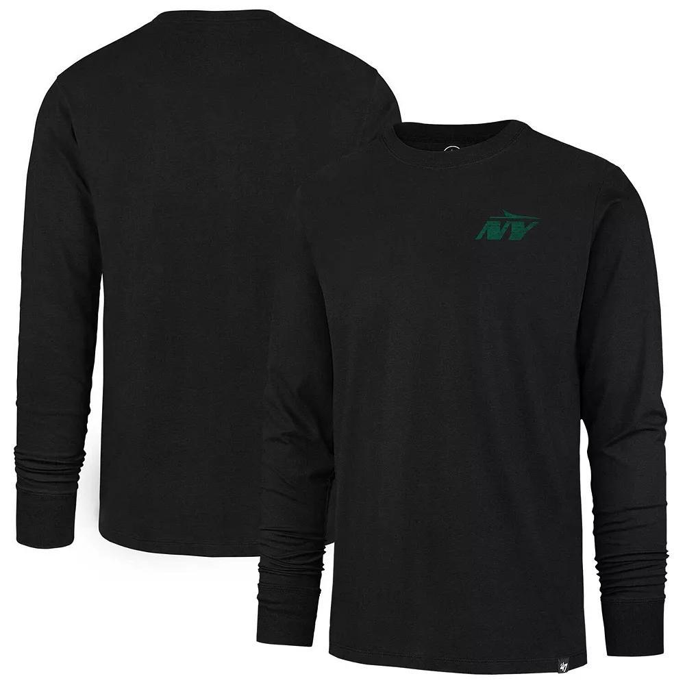 Men's '47  Black New York Jets Premier Franklin Long Sleeve T-Shirt, Size: 2XL Product Image