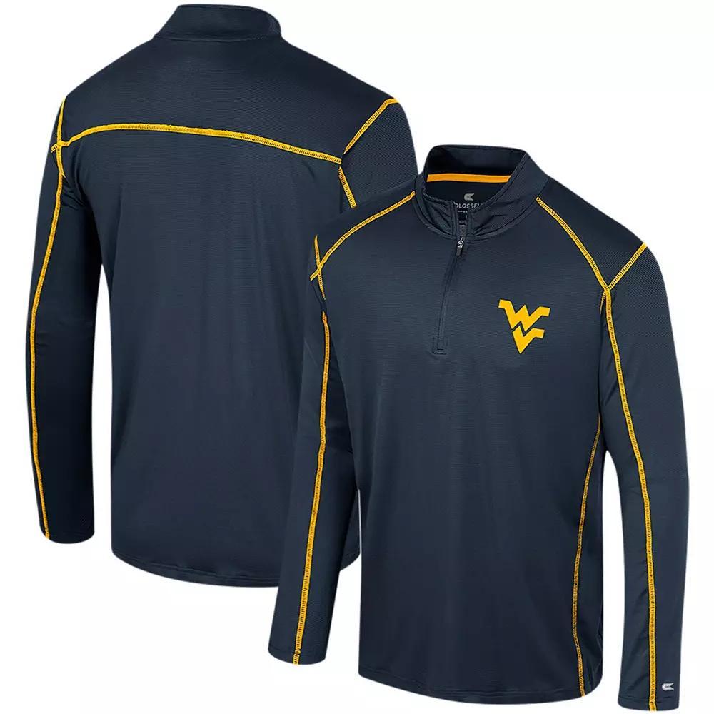 Men's Colosseum Navy West Virginia Mountaineers Cameron Quarter-Zip Windshirt, Size: Medium, Blue Product Image
