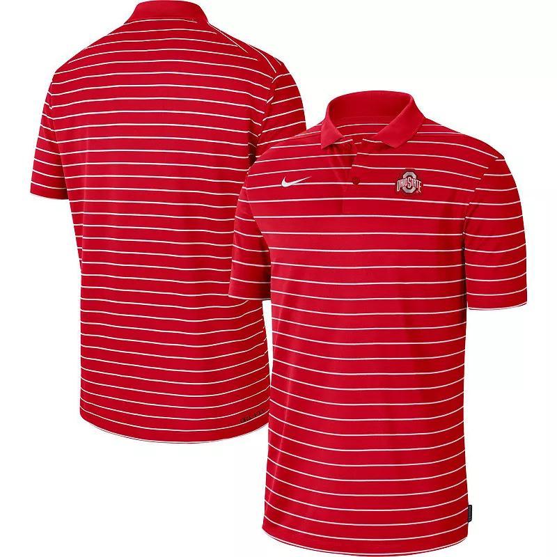 Mens Nike Scarlet Ohio State Buckeyes Icon Victory Coaches 2023 Early Season Performance Polo Product Image