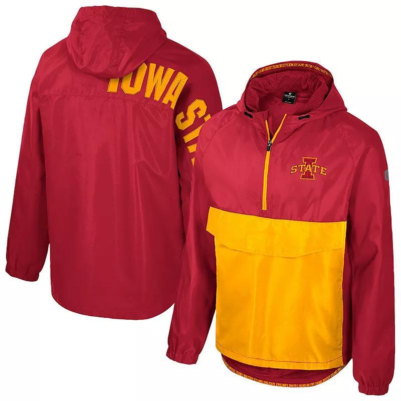 Mens Colosseum Cardinal Iowa State Cyclones Reloaded Anorak Half-Zip Jacket Product Image