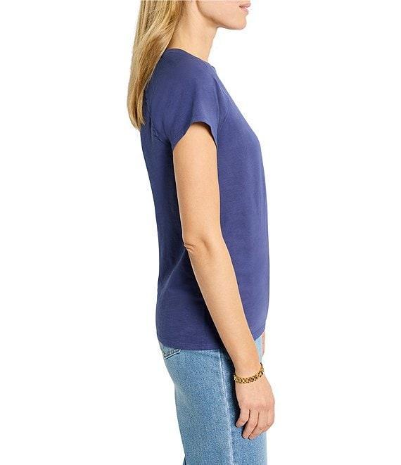 NIC + ZOE Cotton Slub Crew Neck Short Sleeve Tee Product Image