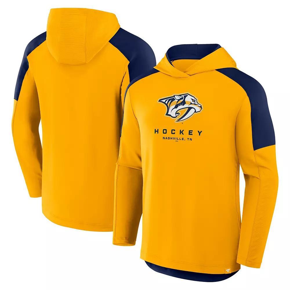 Men's Fanatics Gold Nashville Predators Meta Game Transitional Pullover Hoodie,  Product Image