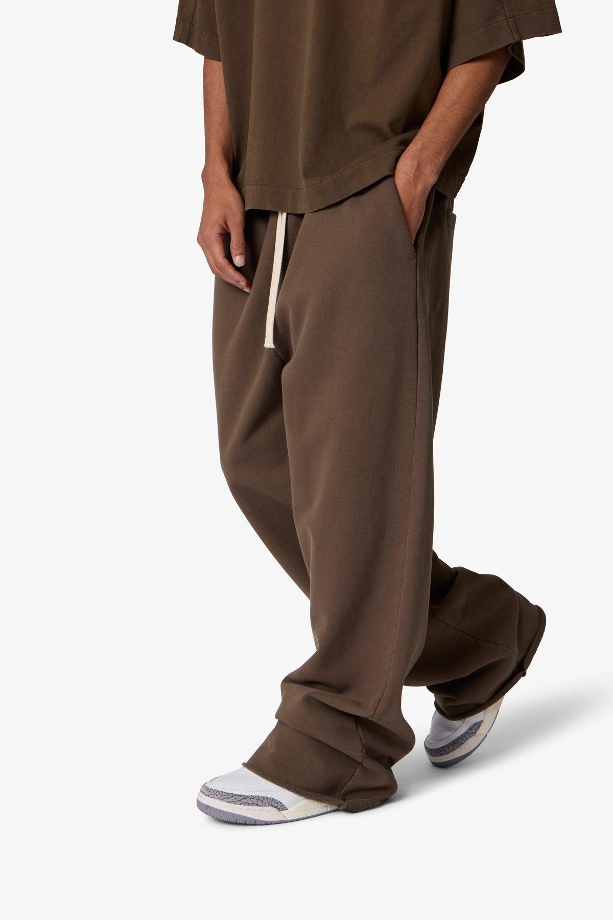 Ultra Baggy Heavy Fleece Sweatpants - Olive Product Image