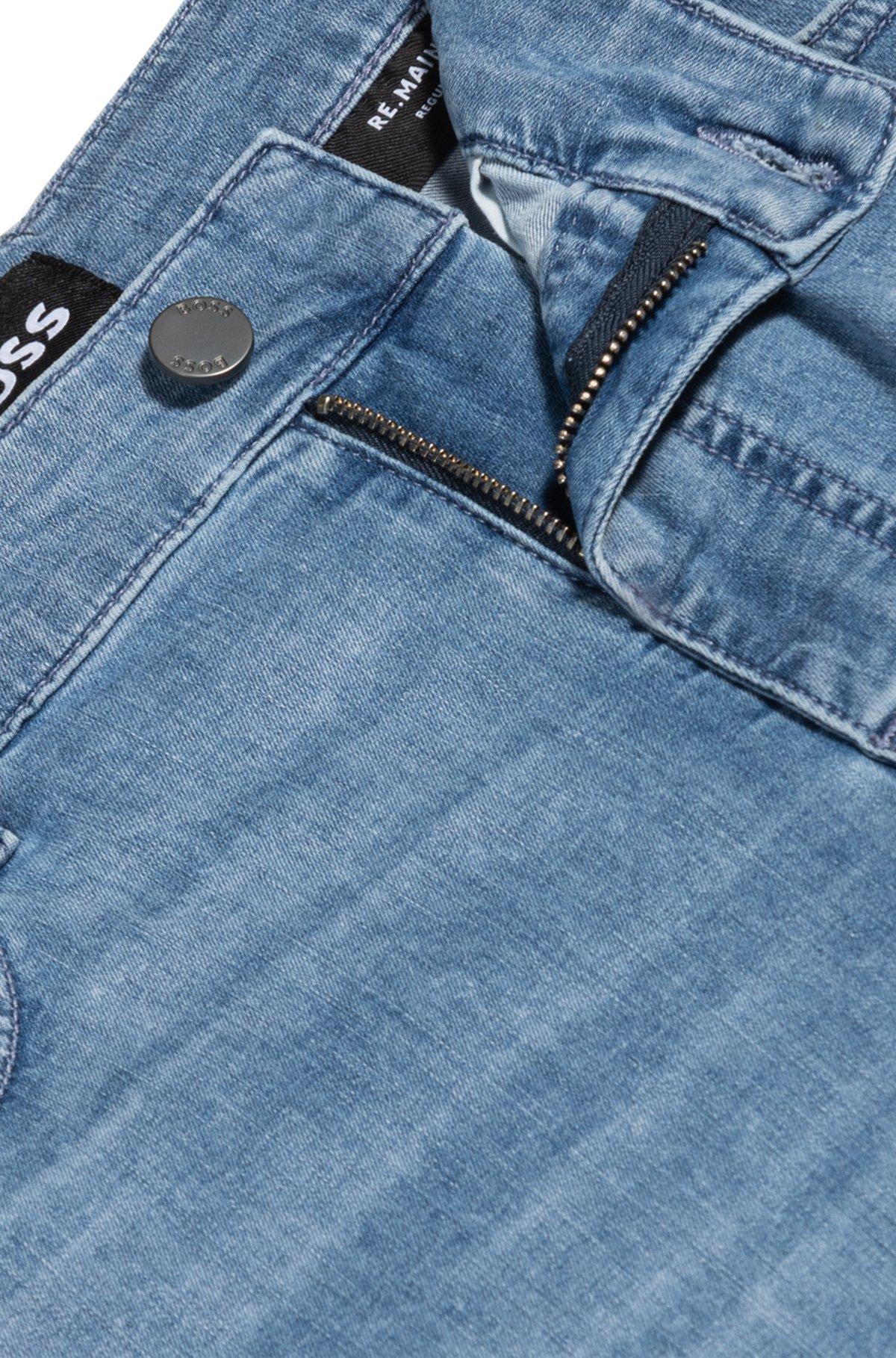 Maine regular-fit jeans in blue stretch denim Product Image