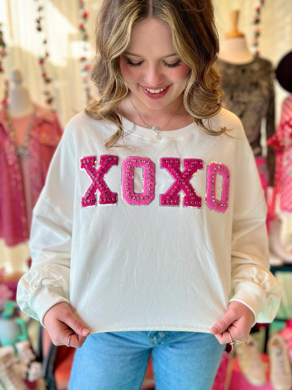 XOXO Cropped Sweater* Product Image