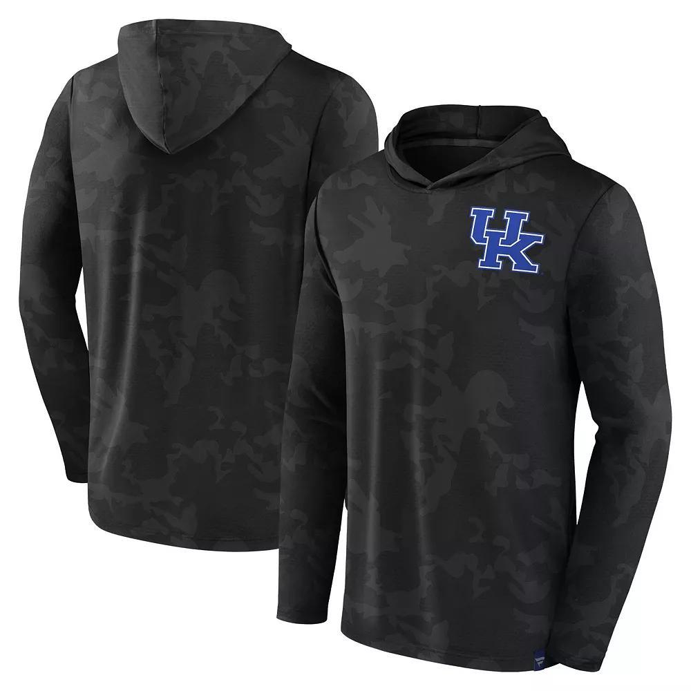 Men's Fanatics Branded  Black Kentucky Wildcats Camo Hoodie Long Sleeve T-Shirt, Size: Medium Product Image