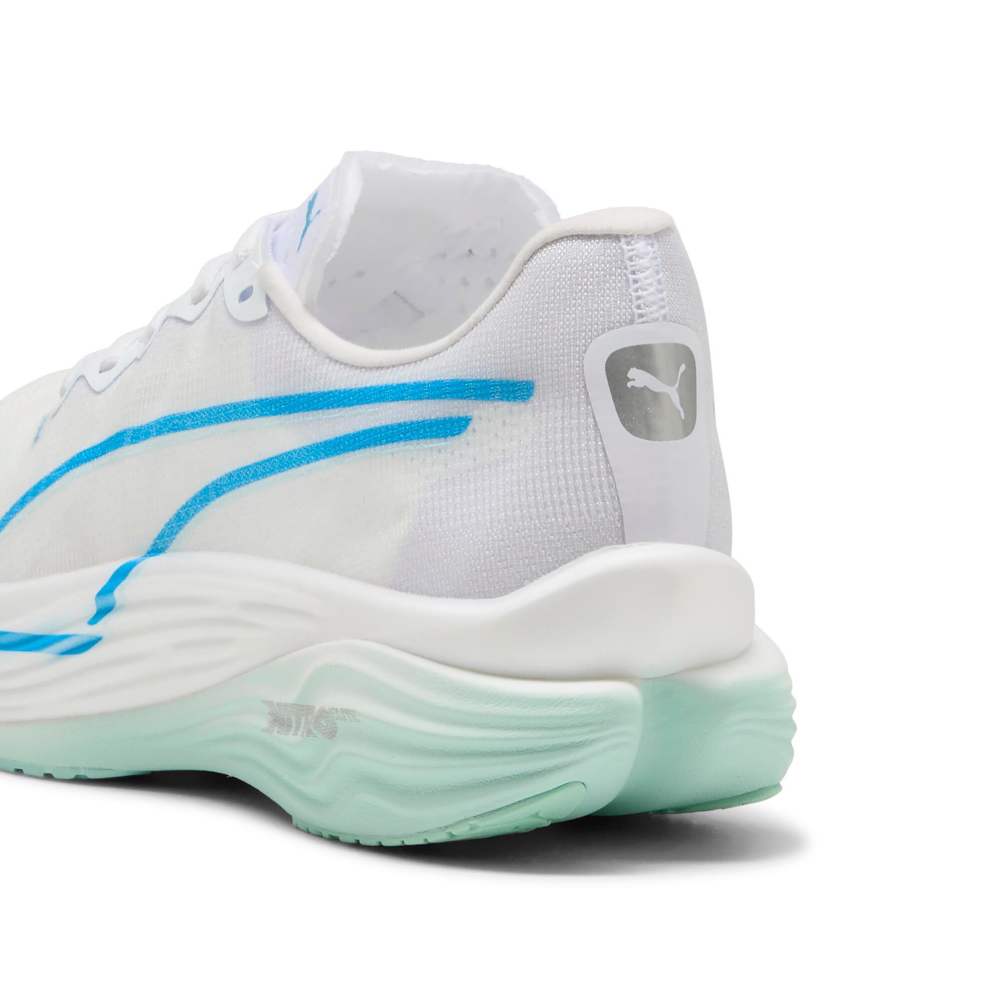 PUMA Deviate NITROâ¢ Elite 3 Women's Running Shoes in White/Speed Blue Product Image