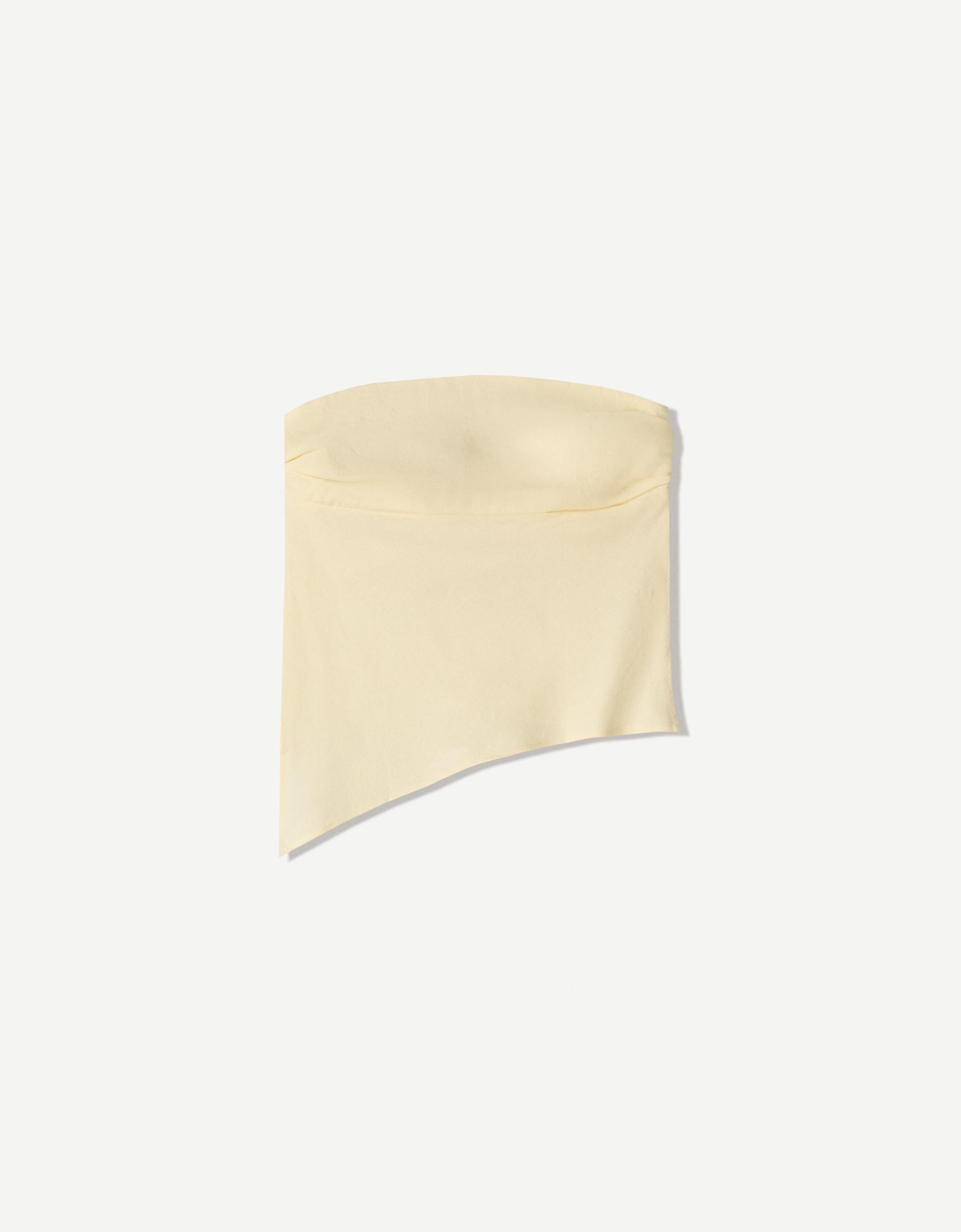 Linen blend bandeau top Product Image