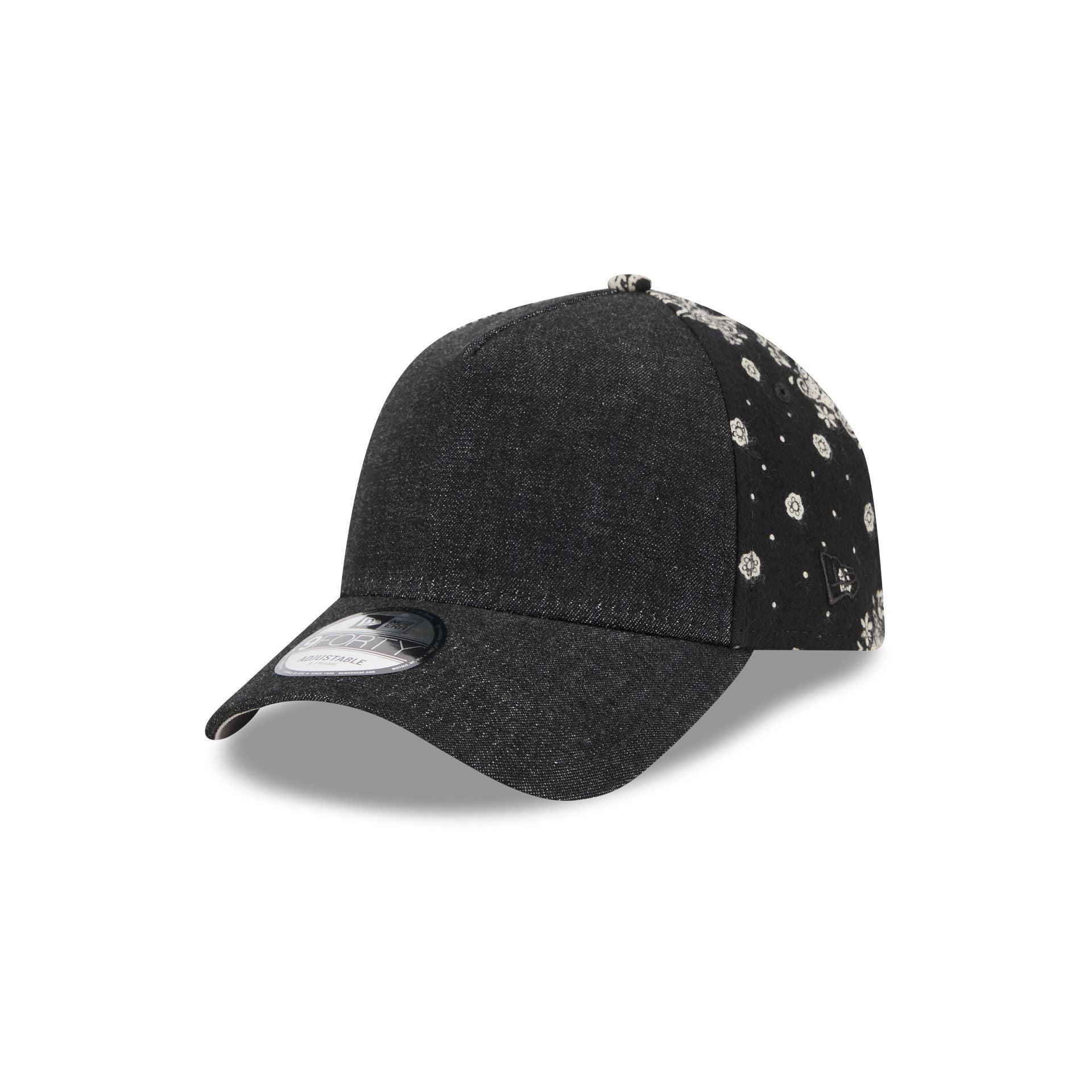 New Era Cap Black Paisley 9FORTY A-Frame Adjustable Hat Male Product Image