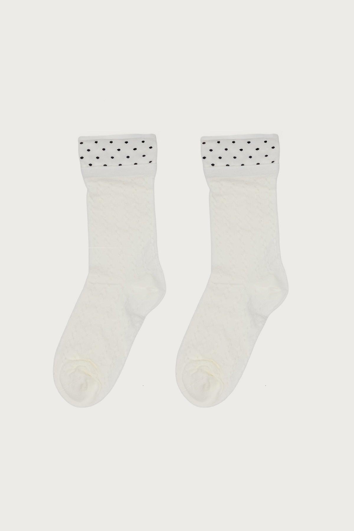 Pointelle Polka Dot Socks Product Image