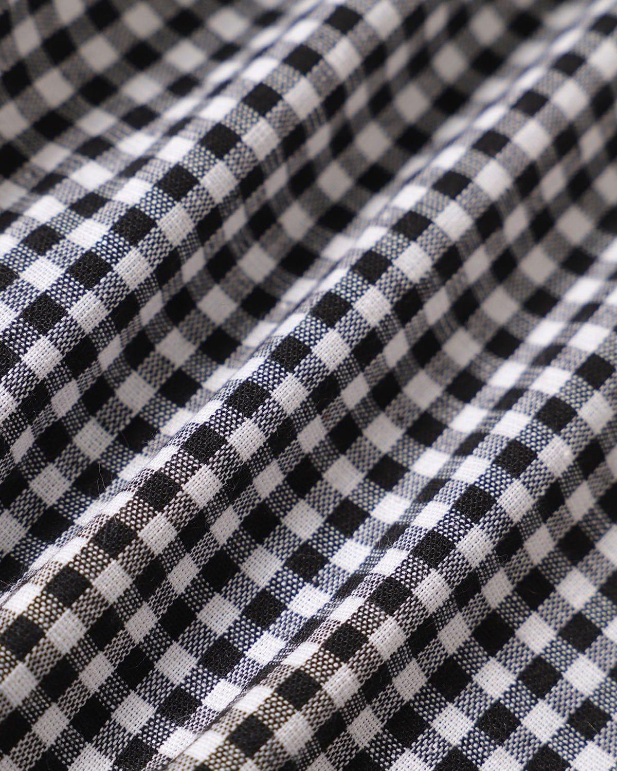 The Black High Waisted Button Up Plaid Shorts Product Image