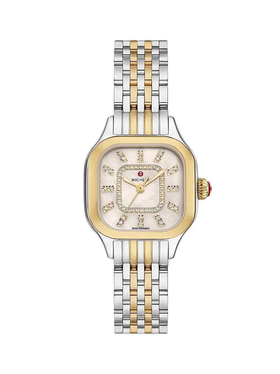 29mm Meggie Diamond Dial and Mother-of-Pearl Watch, Two-Tone Product Image