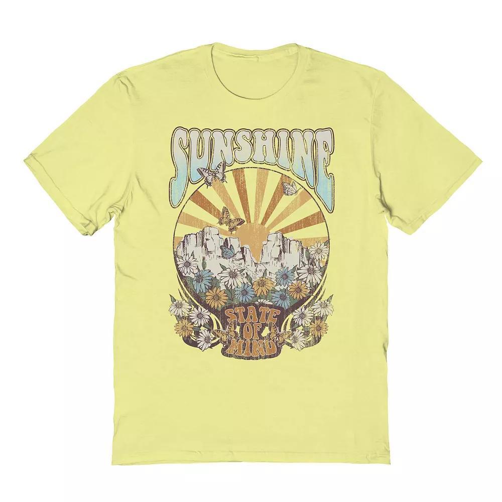 Men's COLAB89 by Threadless Sunshine Retro Graphic Tee, Size: Large, Cornsilk Product Image
