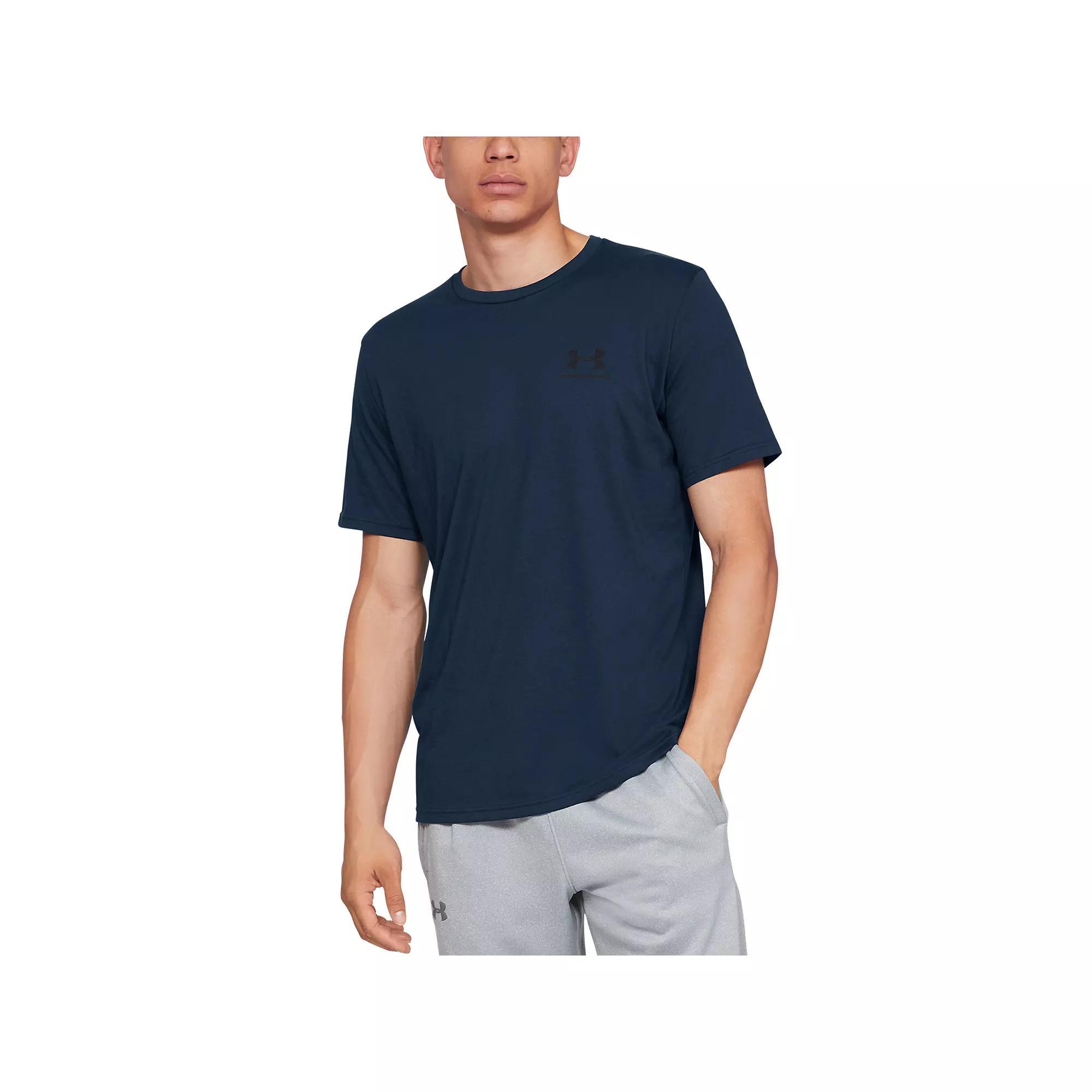 Under Armour Mens Sportstyle Logo T-Shirt in Black Product Image