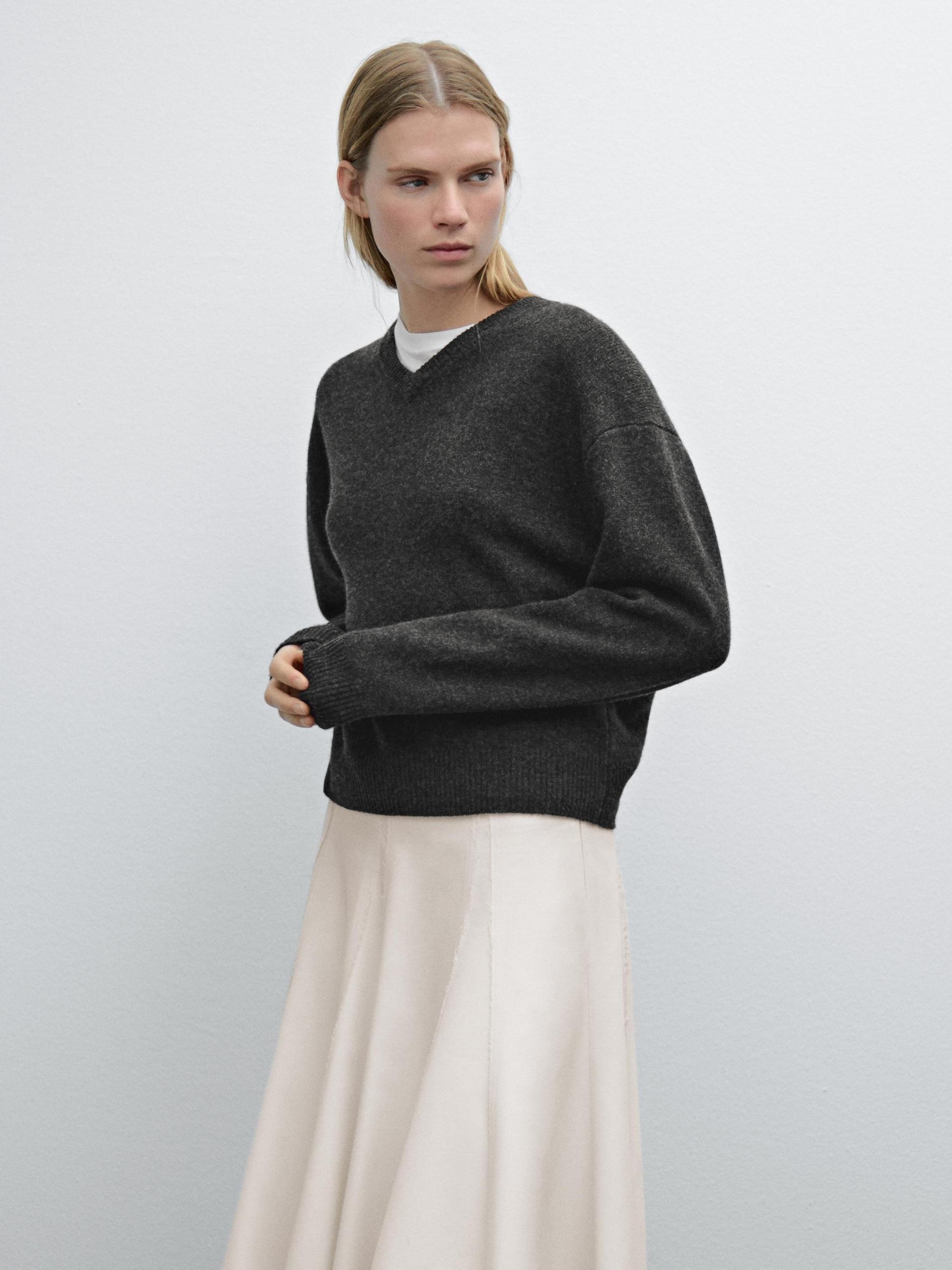 Flounce midi skirt with contrasting detail Product Image