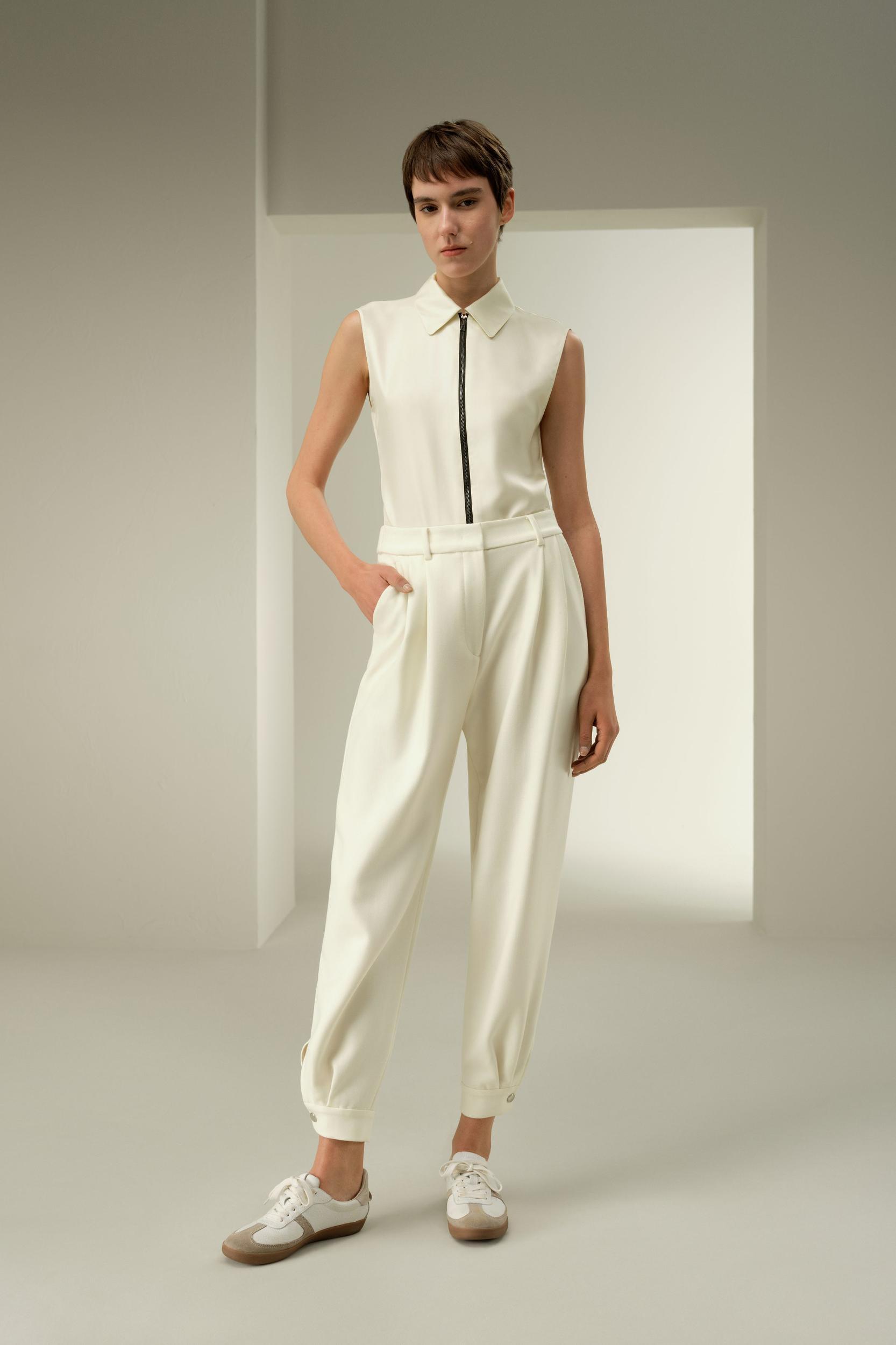 LSxES Silk-Wool Joggers with Pockets Product Image