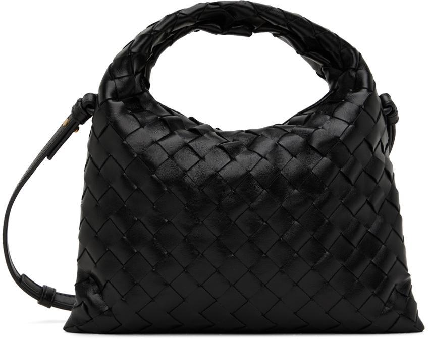 BOTTEGA VENETA Hop Mini Shoulder Bag In Black Brass Product Image