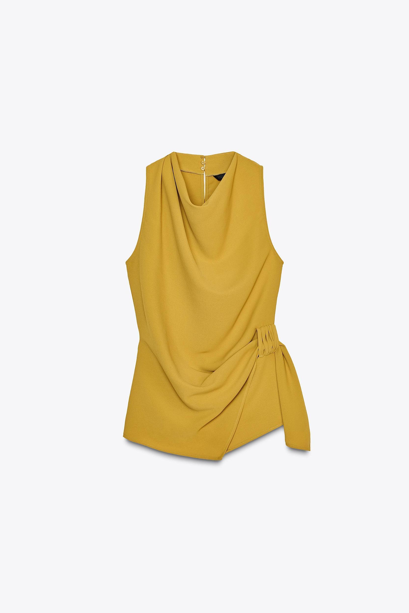 KNOTTED CREPE TOP Product Image