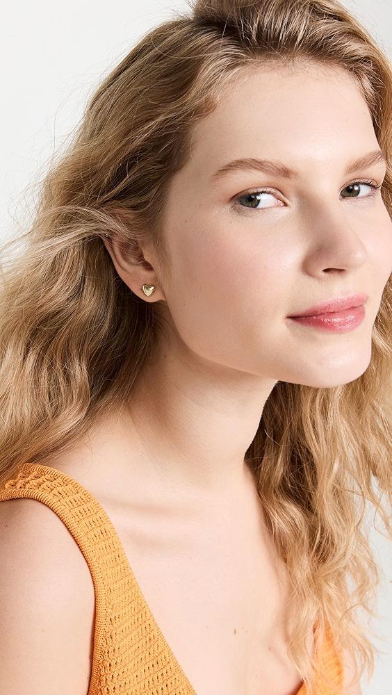 Ariel Gordon Jewelry 14k Heart Hellium Studs | Shopbop Product Image