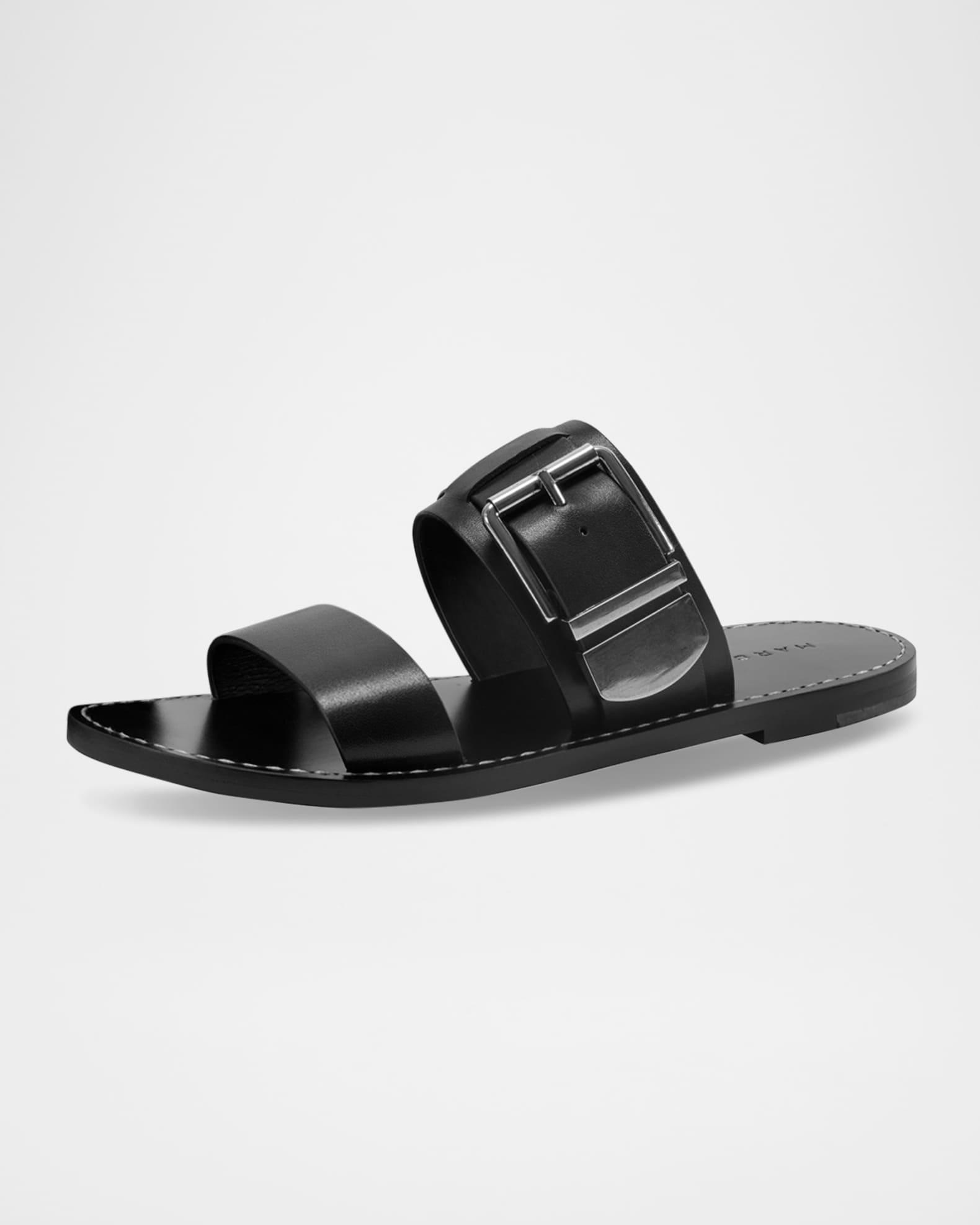 Hallyn Buckle Dual-Band Slide Sandals Product Image