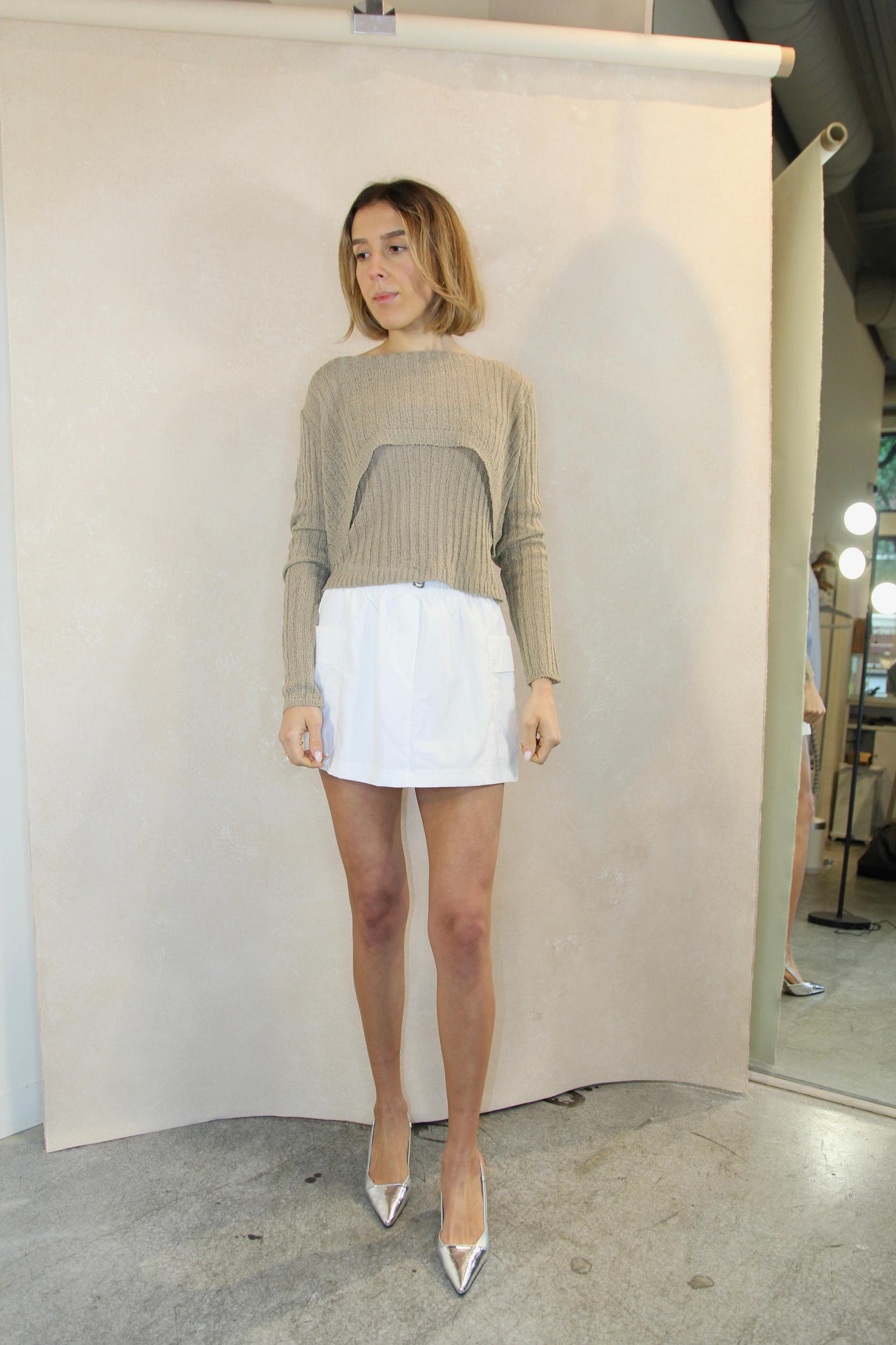 Utility Mini Skort White Product Image
