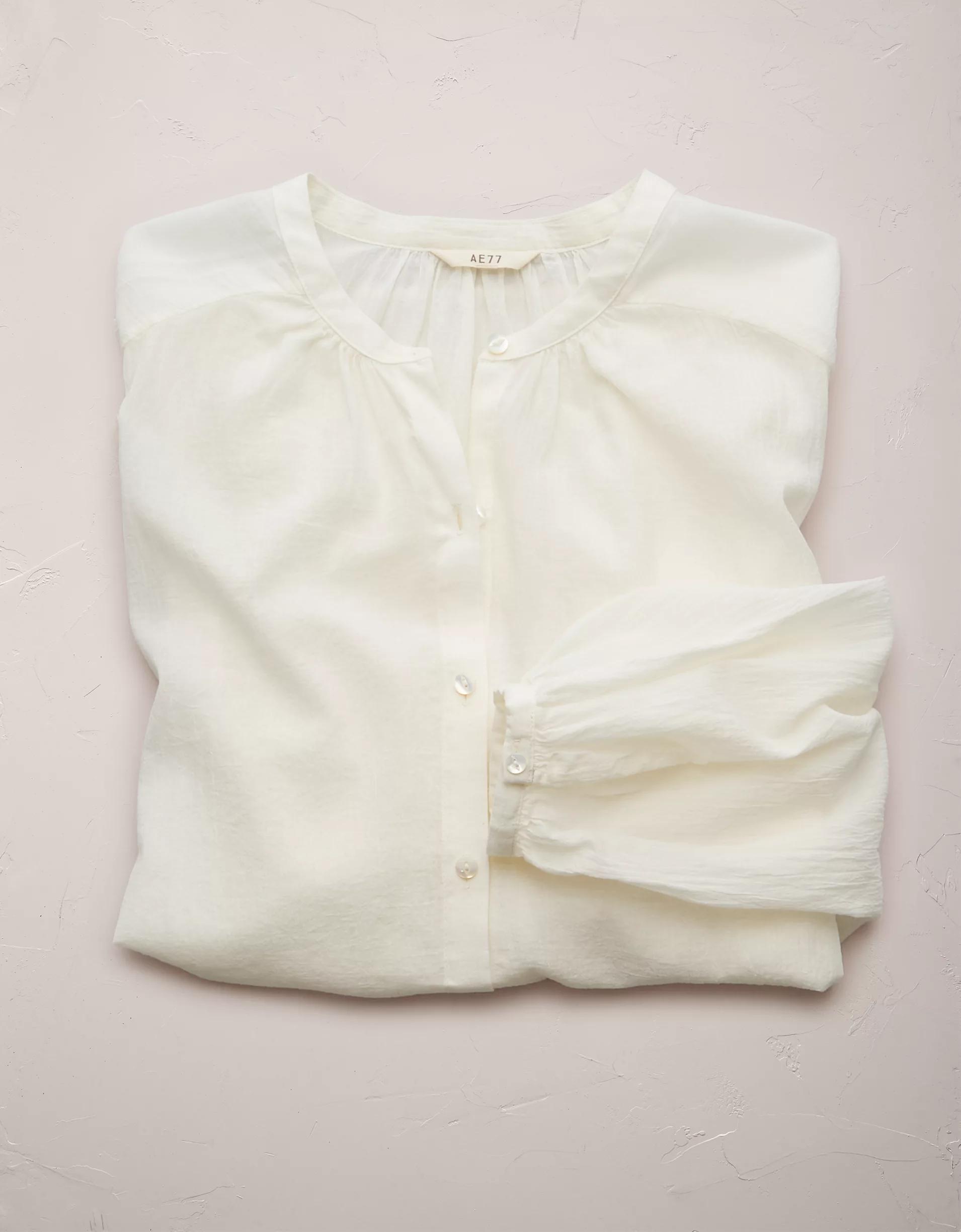 AE77 Premium Voile Blouse Product Image