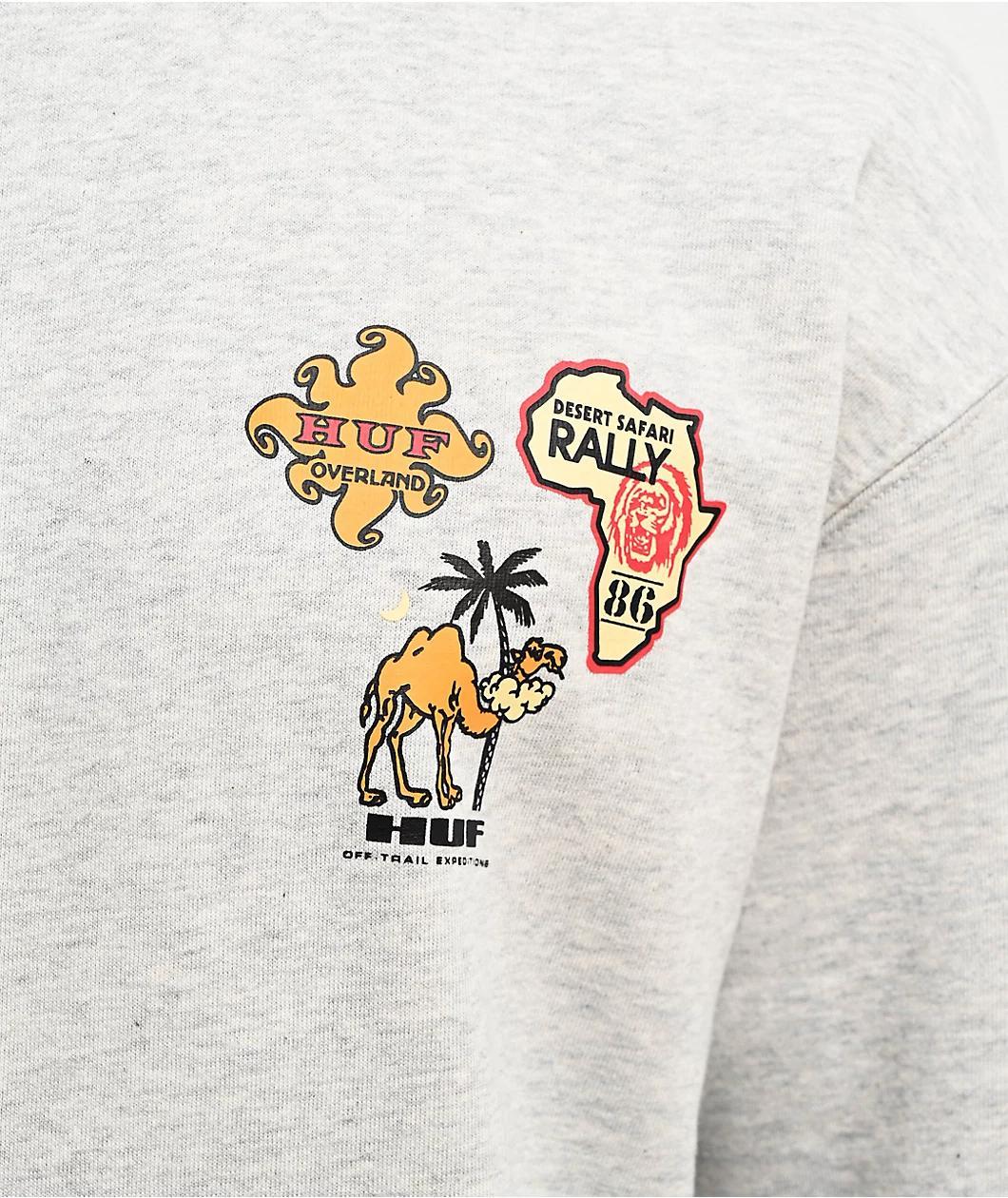 HUF x Land Cruiser Overland Touring Ash Crewneck Sweatshirt Product Image