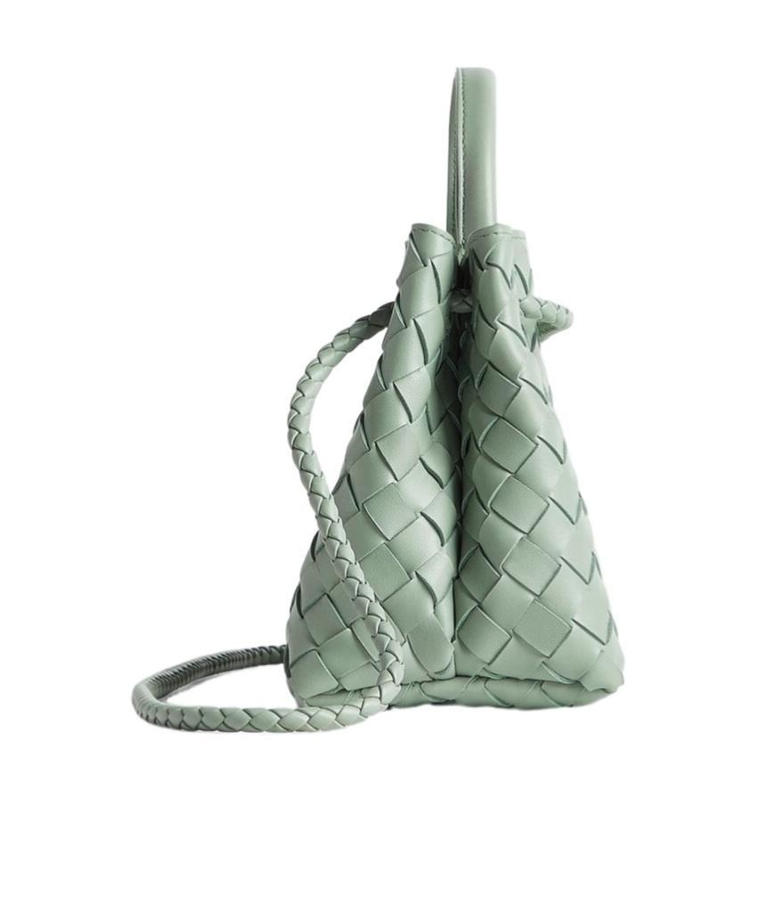 BOTTEGA VENETA Leather Andiamo East-west Top-handle Bag In New Sage Product Image