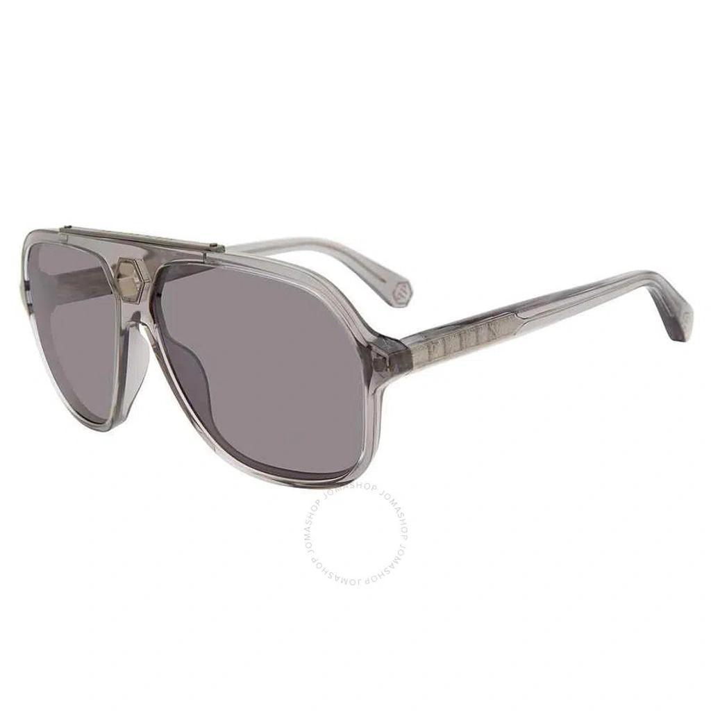 PHILIPP PLEIN Grey Pilot Men's Sunglasses Spp004v 9mbx 61 Product Image