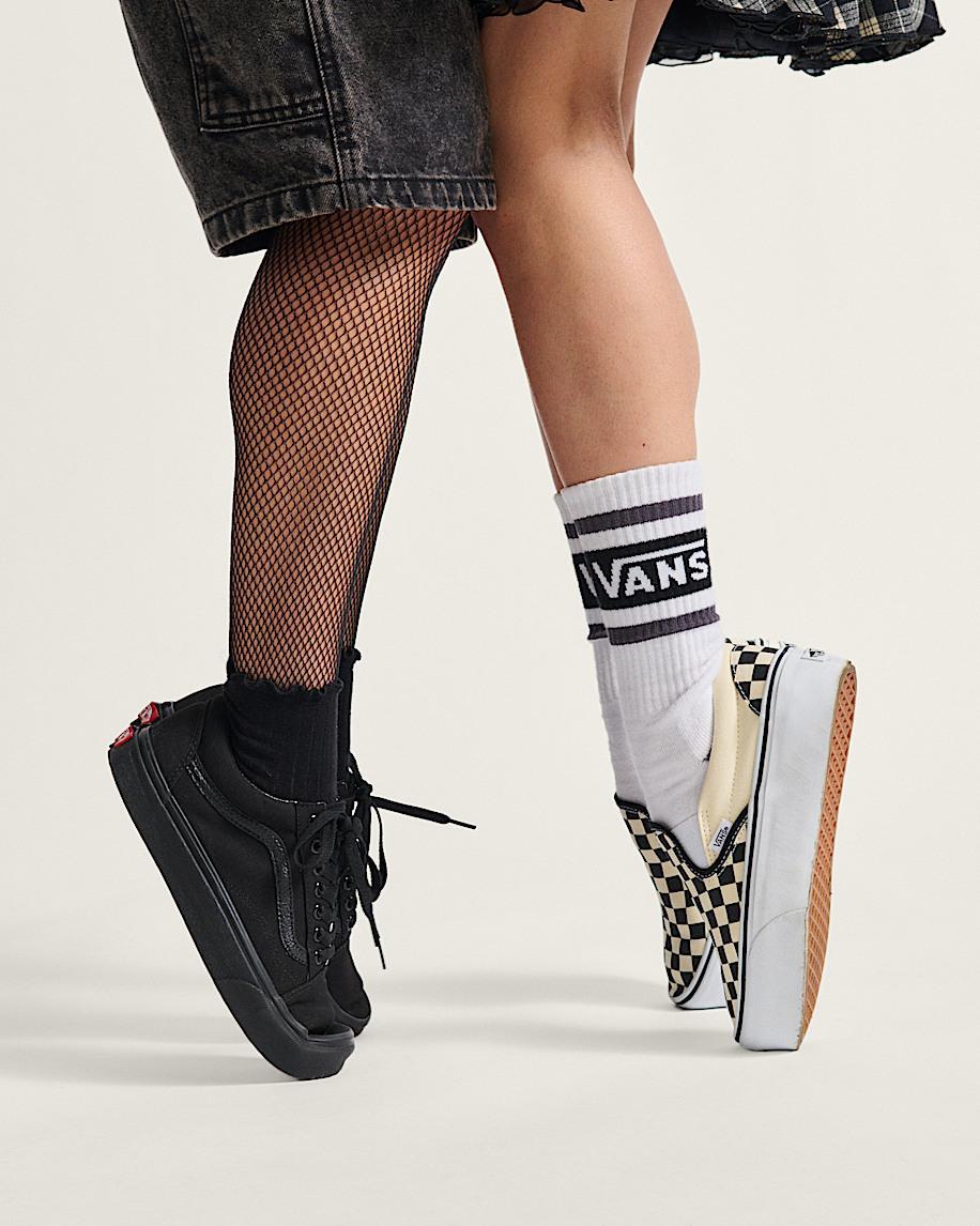 Vans | Classic Slip-On Stackform Checkerboard Black/Classic White Shoe Product Image