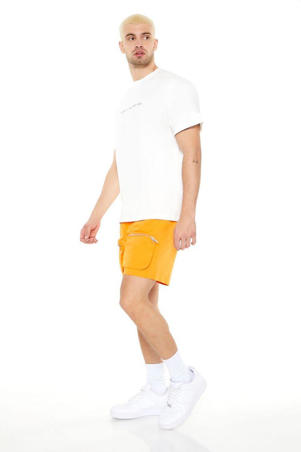 Mid-Rise Drawstring Cargo Shorts | Forever 21 Product Image