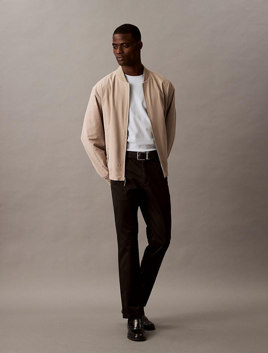 Seersucker Bomber Jacket Product Image