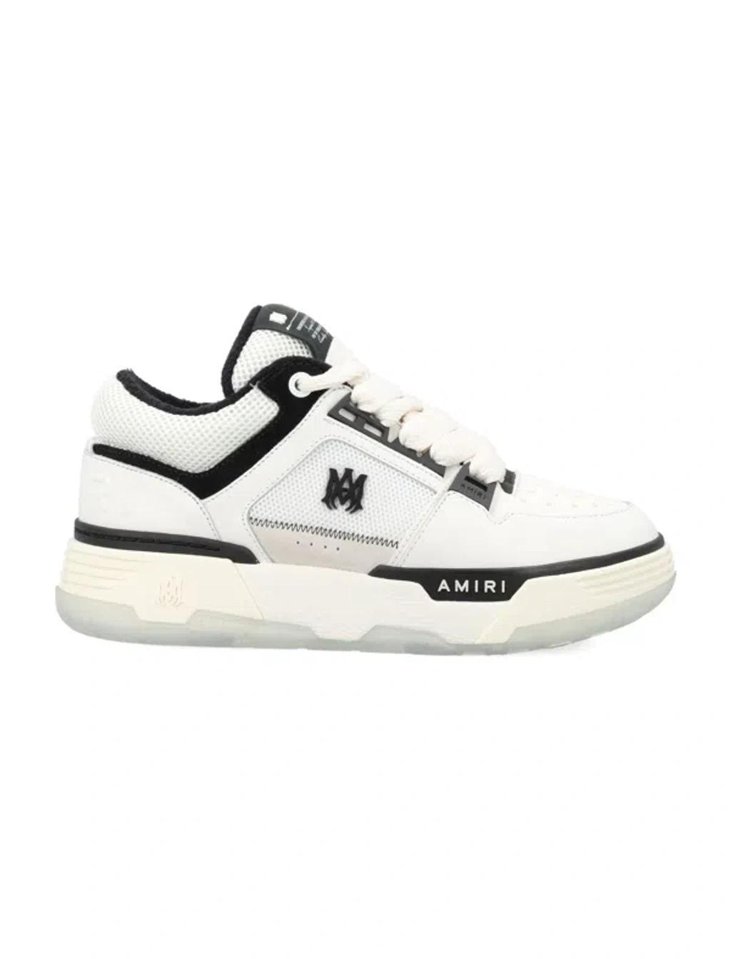 AMIRI Leather Ma-1 Sneakers In White,black Product Image