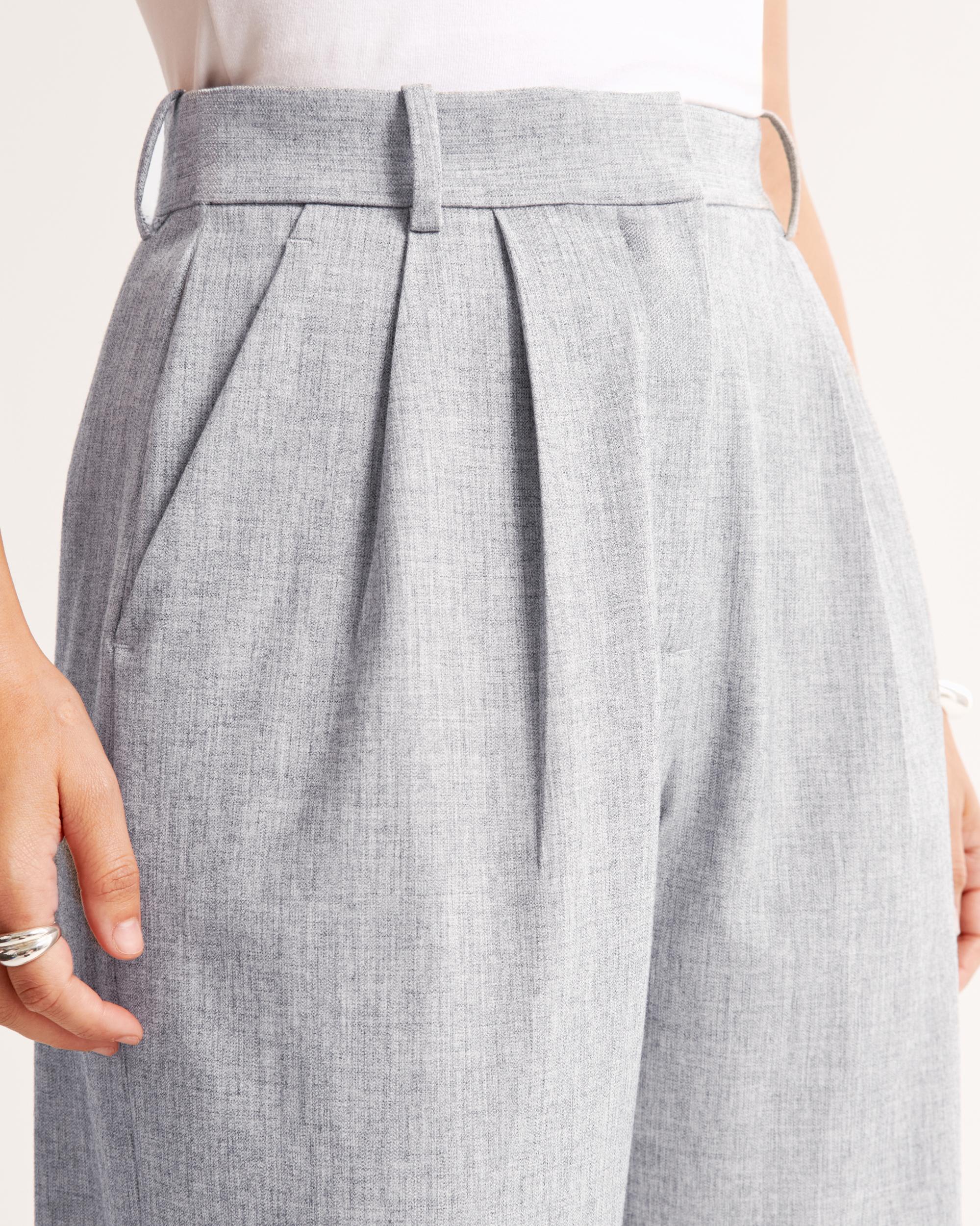 Curve Love A&F Sloane Tailored Wide Leg Pant Product Image