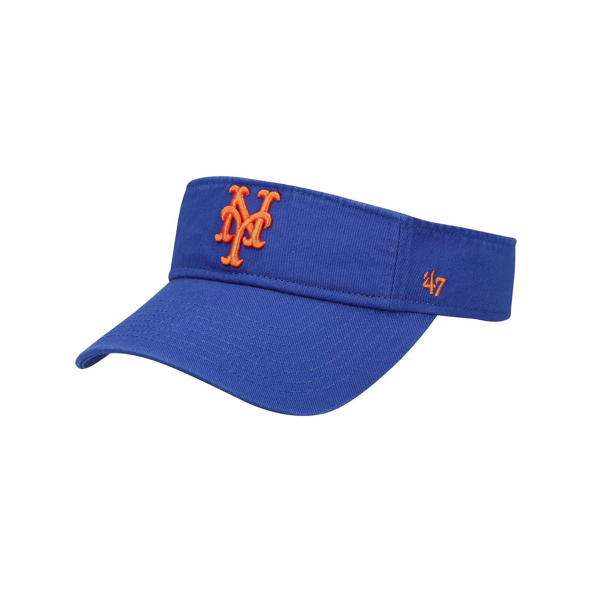 Men's '47 Royal New York Mets Clean Up Adjustable Visor, Blue Product Image