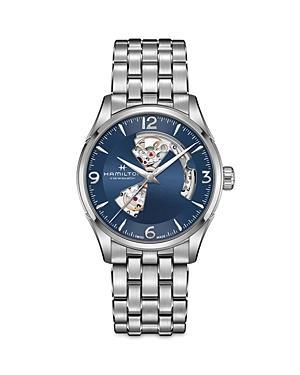 Hamilton Mens Jazzmaster Open Heart Auto Stainless Steel Bracelet Watch Product Image