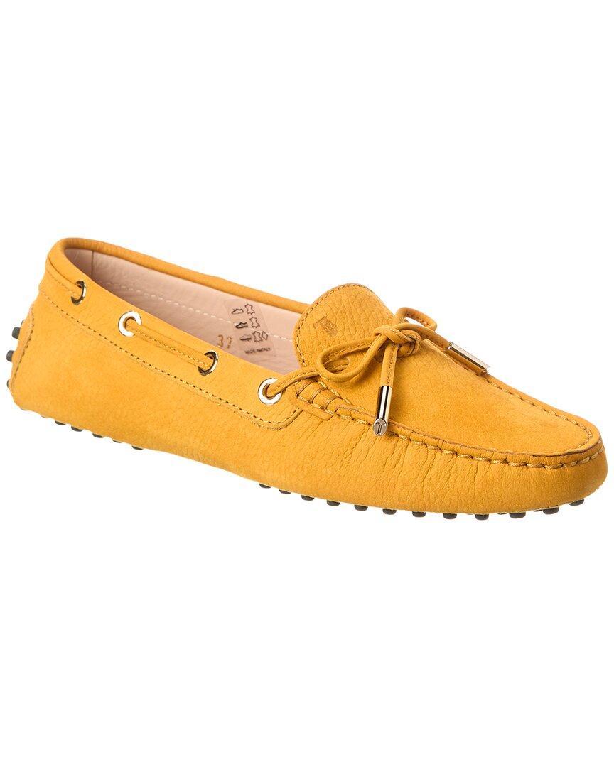 TOD'S Leather Loafer In Yellow Product Image