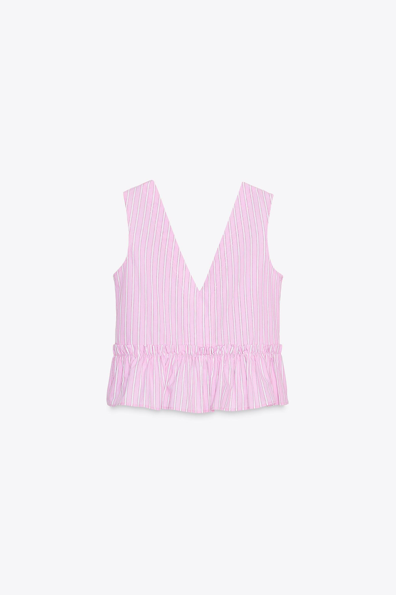 STRIPED TIE TOP Product Image