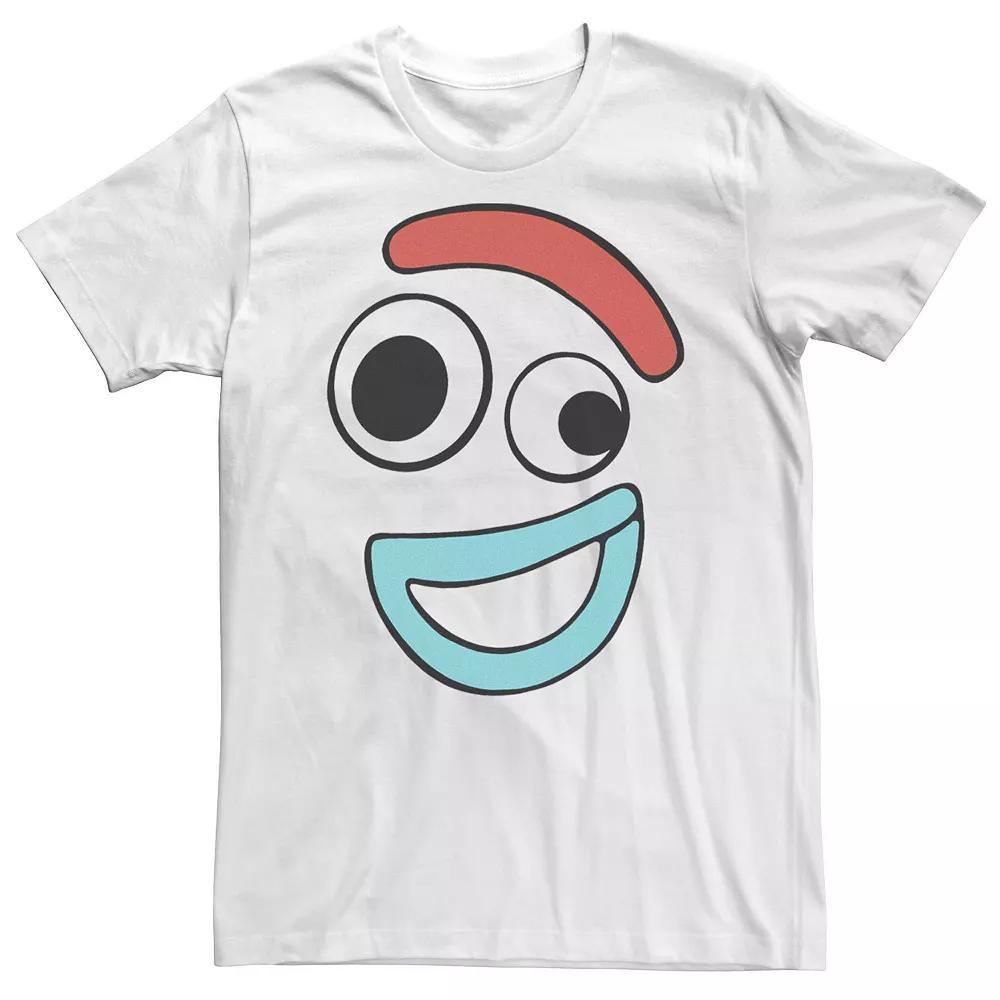 Big & Tall Disney / Pixar Toy Story 4 Forky Large Happy Face Tee, Men's, Size: 3XL Tall, White Product Image