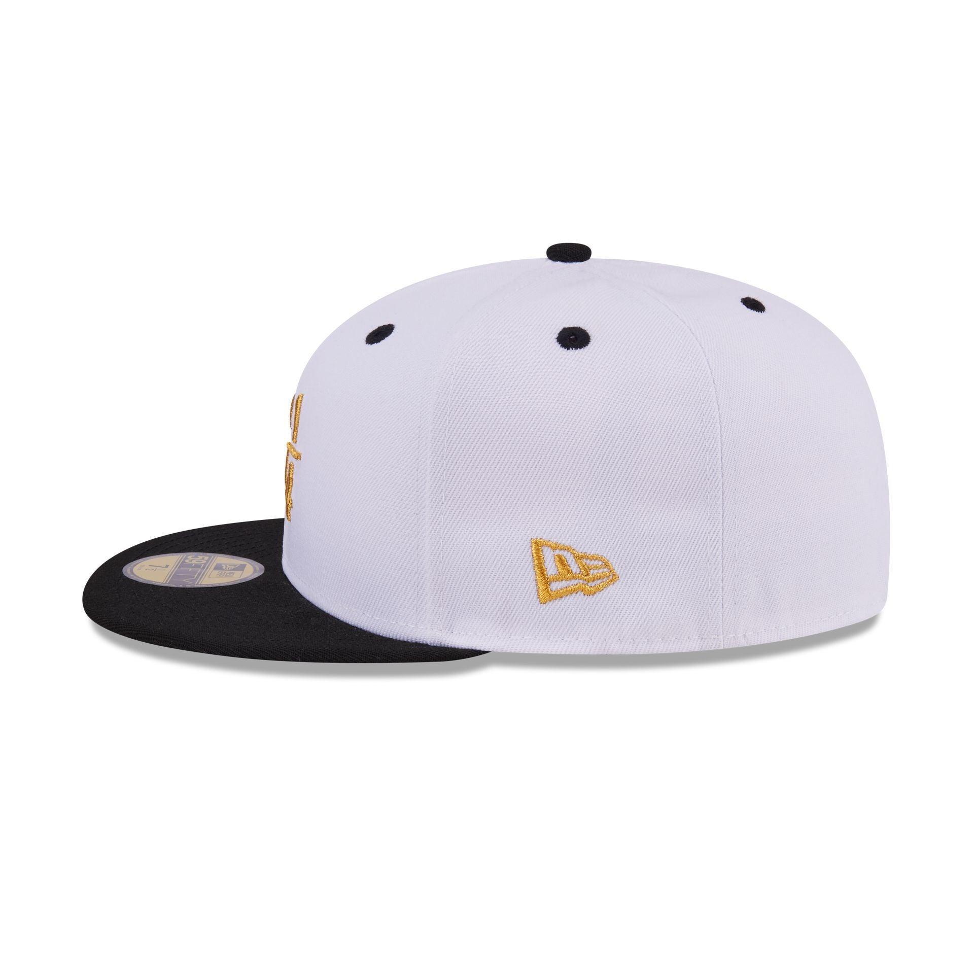 New Era Cap Signature Size 7 5/8 White 59FIFTY Fitted Hat Male Product Image