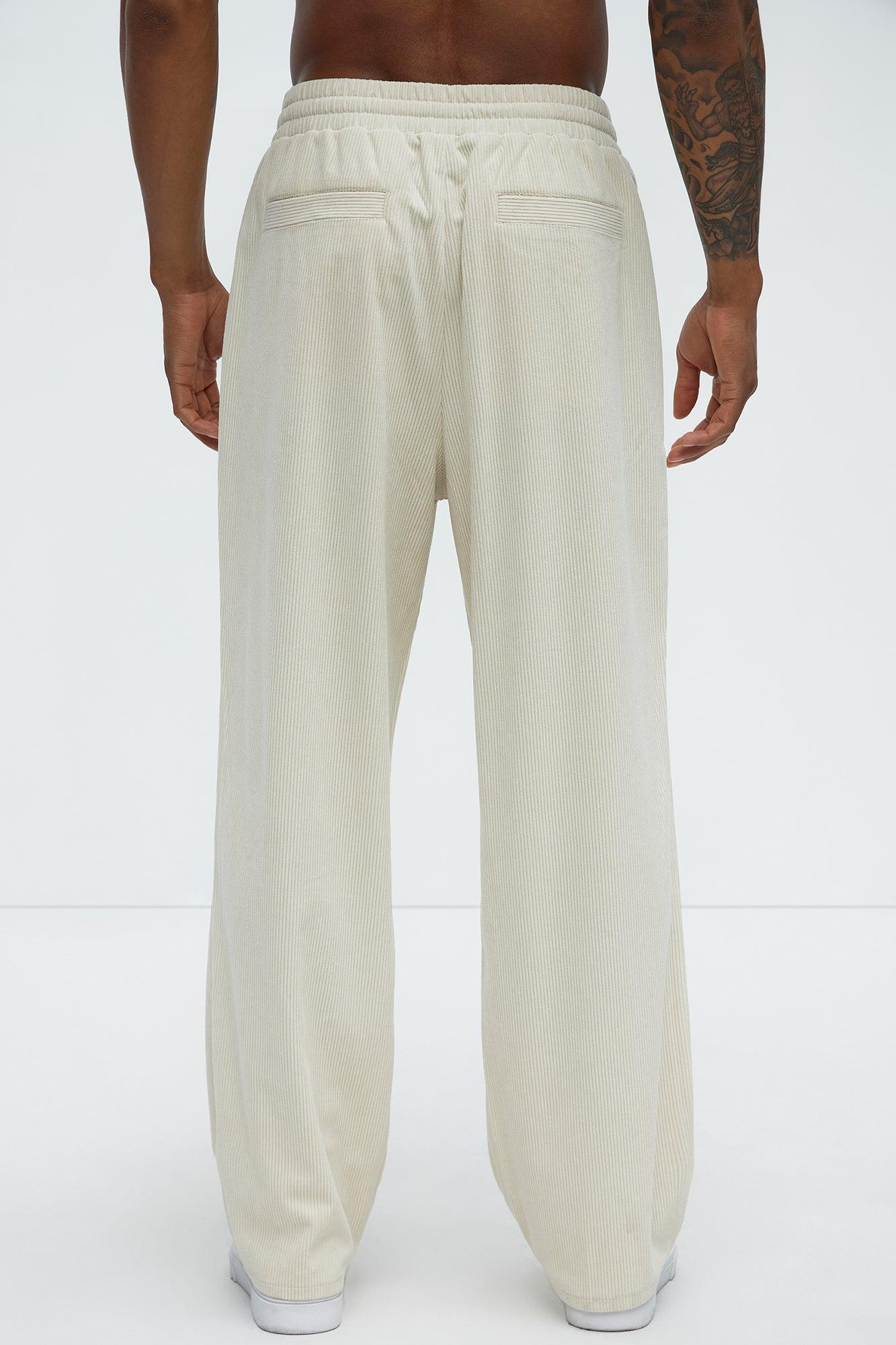 Beau Baggy Corduroy Pants - Cream Product Image