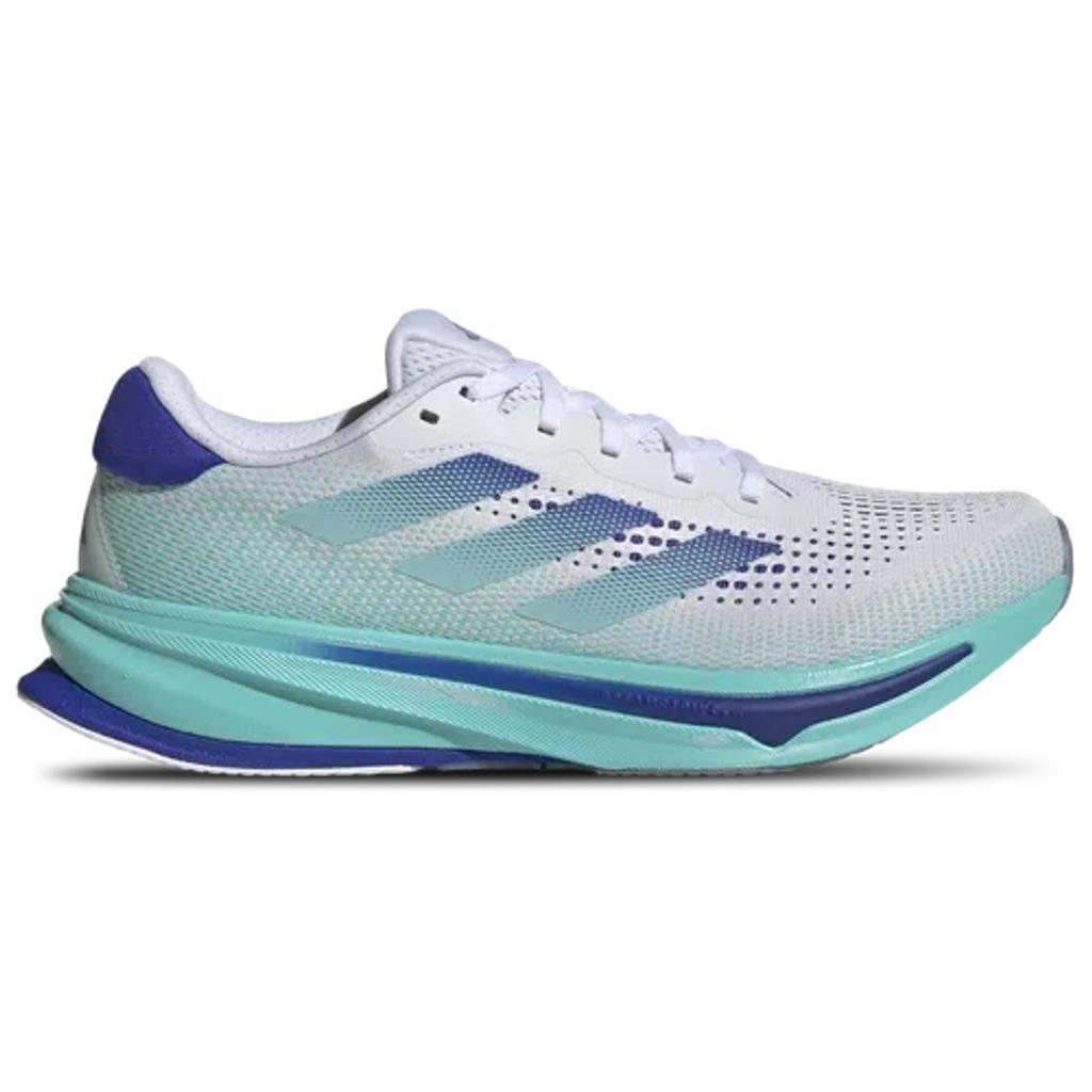 adidas Mens adidas Supernova Rise - Mens Running Shoes White/Lucid Blue/Flash Aqua Product Image